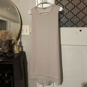 All Saints Sleeveless Cream Mini Dress